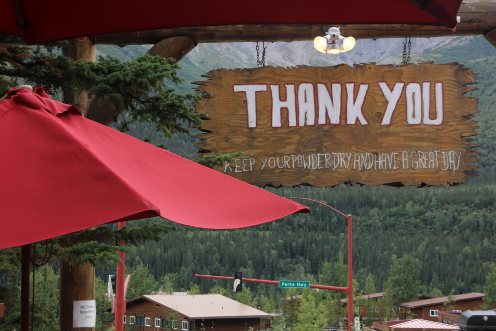 Prospectors Pizzeria in Denali Park Alaska